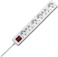 Kopp 129502003 Steckdosenleiste mit Schalter 8fach Arktis-Wei&szlig; Schutzkontakt 1St.