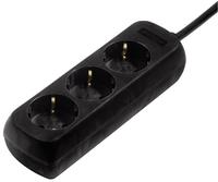 Hama 00108843 Steckdosenleiste 3fach Schwarz Schutzkontakt 1St.