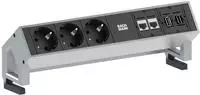 Bachmann 902.502, Bachmann Desk 2 (7x, CEE 7/7, HDMI, RJ45, 1.50 m) (902.502) Schwarz