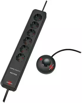 Brennenstuhl Eco-Line Comfort Switch, 6-fach, anthrazit (1159450616)