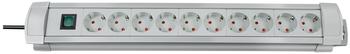 Brennenstuhl Steckdosenleiste 10-fach Premium-Line, lichtgrau 1156550010