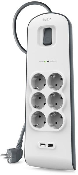 Belkin Steckdosenleiste 6-fach weiß (BSV604VF2M)