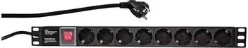 LogiLink PDU 8-fach 19" schwarz PDU8C01