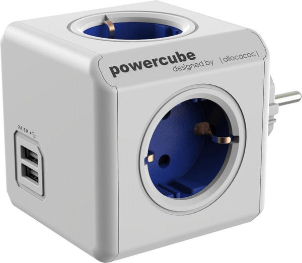 Allocacoc PowerCube Original USB blau
