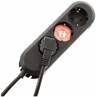 BACHMANN 388.170, Bachmann 388.170 Steckdosenleiste Schwarz Schutzkontakt 1 St.