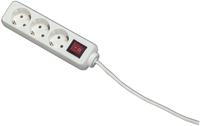 Unitec Steckdosenleiste Mehrfachstecker 3-fach Mit Schalter 1,4 M, Weiss