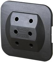 Kopp 174905008, Kopp 174905008 3-fach Adapter: Anschluss f&uuml;r 3 Euro-Stecker (3x 2,