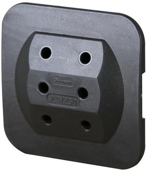 Kopp Adapter Euro 3-fach, schwarz 1749.0500.8
