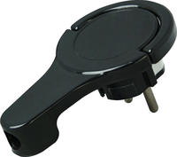 Kopp 172005030 Schutzkontakt-Flachstecker 230 V Schwarz IP20