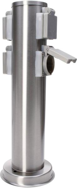 IBV Steckdosensäule 4-fach edelstahl (400166-042)