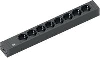 Bachmann 420.0019, BACHMANN Steckdosenleiste 420.0019 | 8-fach Schuko | 2m Kabel 
