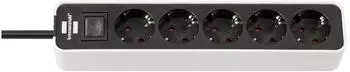 Brennenstuhl Ecolor 5-fach wei&szlig;/schwarz (1153250020)