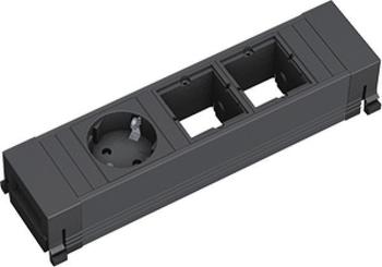 Bachmann 1-fach + 2x Custom-Modul schwarz (916.061)