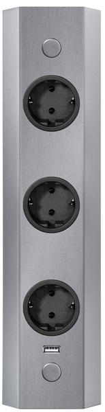 Thebo Energie-Ecksäule 3-fach edelstahl (ST 3081/320)