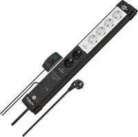 Brennenstuhl 1951560103 Steckdosenleiste Mit Schalter 6fach Schwarz, Lichtgrau