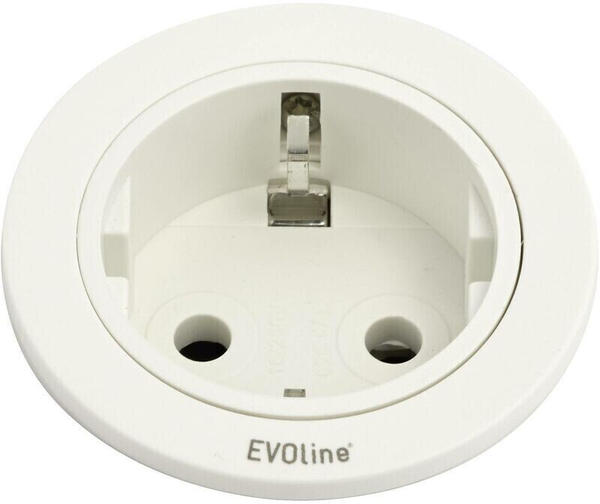 EVOline Einbau-Steckdosenleiste 1-fach weiß (159280004300)