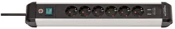 Brennenstuhl Premium-Alu-Line 6-fach (1391030610)