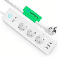 NOUS A5 smarte Steckerleiste Tasmota 15A/Messung/3xSchuko/3xUSB (A5T)