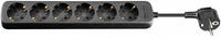 AC power strip - 5m - Schwarz