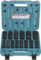 Makita Steckschl&uuml;ssel Set 14-teilig 1/2 Zoll KFZ-Schlagnuss-Set Koffer E-16586