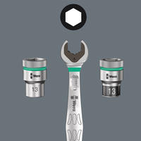 Wera 05005430001, Wera B 4 Zyklop Steckschl&uuml;sselsatz z&ouml;llig 3/8" 9teilig