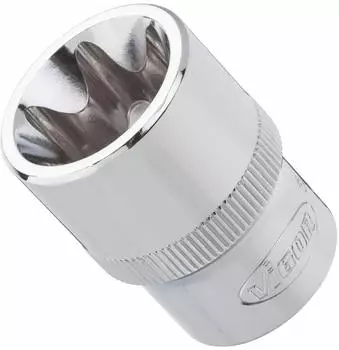 Vigor Equipment T-Profil Steckschl&uuml;sseleinsatz Vierkant hohl 12,5 mm (1/2 Zoll) Au&szlig;en TORX Profil E16 (V2734)