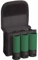 Bosch PRO Impact Steckschl&uuml;sseleinsatz-Set 1/2 3-teilig schwarz tief mit