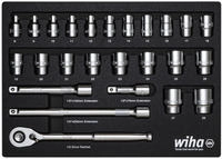 Ratschenschl&uuml;ssel Set 1/2" 25-tlg. in Schaumeinlage (44740)