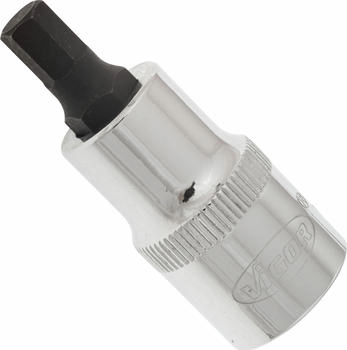 Vigor Equipment Innensechskant Schraubendreher-Einsatz Vierkant hohl 12,5 mm (1/2 Zoll) Innen Sechskant Profil 7 mm (V2103)