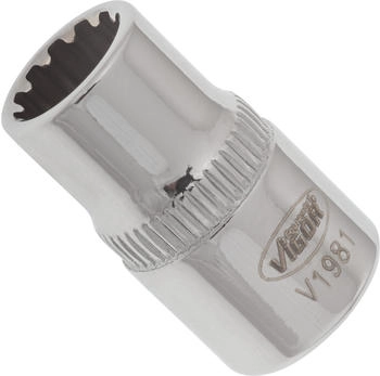 Vigor Equipment Multiprofil Steckschl&uuml;sseleinsatz Vierkant hohl 6,3 mm (1/4 Zoll) Multiprofil 8 mm (V1981)