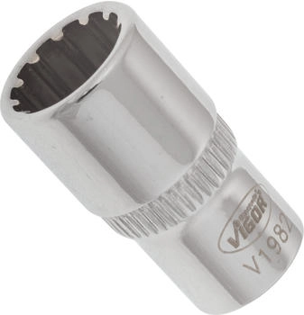 Vigor Equipment Multiprofil Steckschl&uuml;sseleinsatz Vierkant hohl 6,3 mm (1/4 Zoll) Multiprofil 9 mm (V1982)