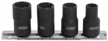 KS Tools 3/8" Spiral-Profil-Stecknuss-Satz, 4-tlg, 8-13mm (913.3850)