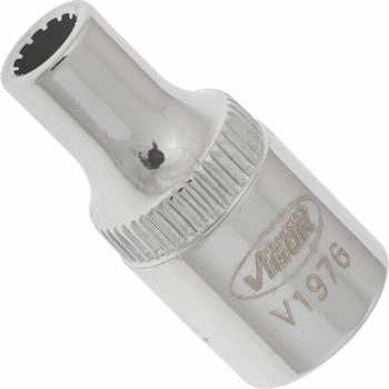 Vigor Equipment Multiprofil Steckschl&uuml;sseleinsatz Vierkant hohl 6,3 mm (1/4 Zoll) Multiprofil 4 mm (V1976)