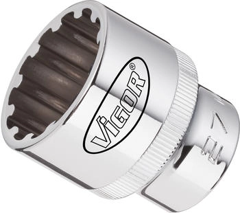 Vigor Au&szlig;enzw&ouml;lfkant Stecknuss 1/4"