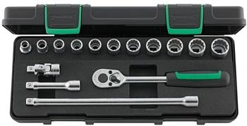 Stahlwille Steckschlüsselsatz 3/8 Vierkant 45/11/4 KN 15-teilig (96021109)