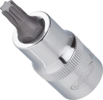 Vigor Blinky T-Schraubendreher-Einsatz Vierkant 12,5 mm (1/2 Zoll) T50, 55 mm Länge (V2157)