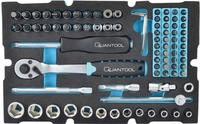 Br&uuml;der Mannesmann QUANTOOL Steckschl&uuml;sselsatz 1/4 (6.3 mm) 85teilig Q25002...