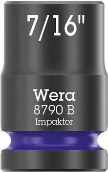 Wera Steckschlüsseleinsatz 8 Mm – 50 Mm Lang, Edelstahl, 1/4" Antrieb, Unmagnetisch