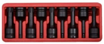 KS Tools 1/2" Kraft-Bit-Stecknuss-Satz f&uuml;r RIBE-Schrauben, 9-teilig (911.0934)
