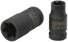 KS TOOLS 1/2" Torx-E Stecknuss, Kurz, Größe E8 - Für Maschinenbetätigung - Phosphatiert