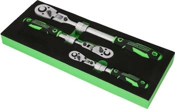 KS Tools Teleskop-Ratschen-Satz 3-teilig 1/4"+3/8"+1/2" (512.0103)