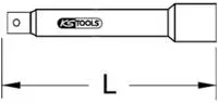 Ks Tools Verl&auml;ngerung, Steckschl&uuml;ssel 117.1451
