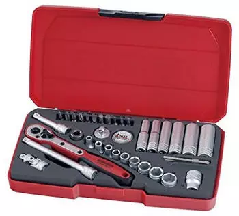 Teng Tools T1436 Steckschlüsselsatz Metrisch 36-tlg. 1/4" Antrieb (T1436)