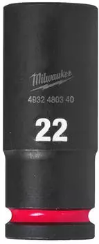Milwaukee Schlagnuss Langnuss 1/2" 22mm Sechskant (4932480340)