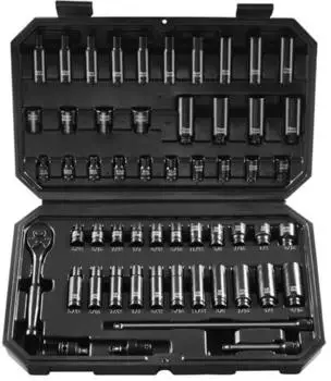 VEVOR Schlagsteckschl&uuml;sselsatz 1/4" 55-teilig SAE 5/32-9/16" & metrisch 4-15mm (XL3067)