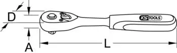 KS Tools Ultimate Ratsche 3/8" 72 Z&auml;hne (922.3990)