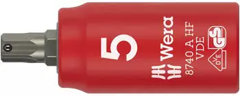 Wera 8740 A VDE HF Innen-Sechskant Steckschl&uuml;sseleinsatz 1/4" 5mm (05005902001)