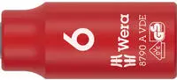 Wera 05005933001, Wera 8790 A VDE Zyklop Steckschl&uuml;sseleinsatz 1/4, 6mm (6 mm)