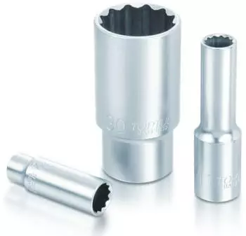 Toptul 11-teiliges 1/2" Antrieb 12-kant Steckschlüssel-Satz tief, metrisch (GAAQ1105)
