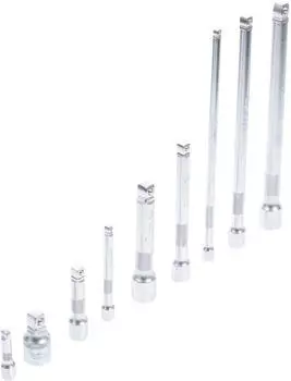 BGS Kipp-Verl&auml;ngerung Satz 1/4" 3/8" 1/2" 50-250mm, 9-tlg. (2253)